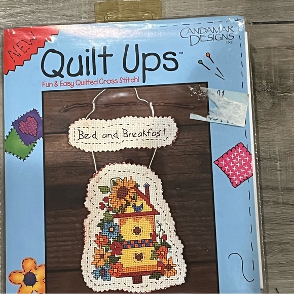 NWT Quilt Ups Bed & Breakfast Quilted Counted Cross Stitch Kit - Picture 4 of 13